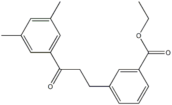 3-(3-Carboethoxyphenyl)-3',5'-dimethylpropiophenone 结构式