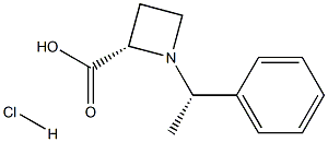 [(1'S),2S]-1-(1'-PHENYLETHYL)AZETIDINE-2-CARBOXYLIC ACID HCL 结构式