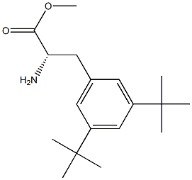 METHYL (2S)-2-AMINO-3-[3,5-BIS(TERT-BUTYL)PHENYL]PROPANOATE 结构式