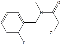 2-CHLORO-N-(2-FLUOROBENZYL)-N-METHYLACETAMIDE 结构式