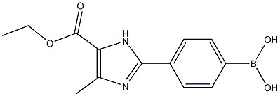 4-(5-ETHOXYCARBONYL-4-METHYL-IMIDAZO-2-YL)PHENYLBORONIC ACID 结构式