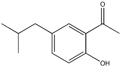 1-(2-HYDROXY-5-ISOBUTYLPHENYL)ETHANONE 结构式