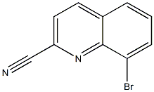 8-BROMOQUINOLINE-2-CARBONITRILE 结构式