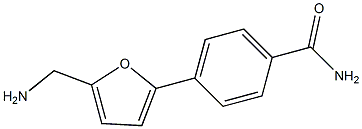 4-[5-(AMINOMETHYL)-2-FURYL]BENZAMIDE 结构式