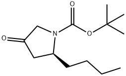 TERT-BUTYL (2S)-2-BUTYL-4-OXOPYRROLIDINE-1-CARBOXYLATE 结构式