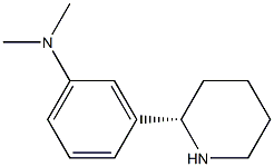 (S)-N,N-DIMETHYL-3-(PIPERIDIN-2-YL)BENZENAMINE 结构式