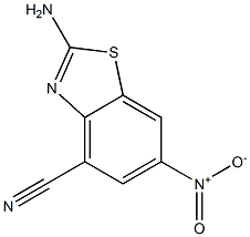 2-AMINO-4-CYANO-6-NITRO BENZOTHIAZOLE 结构式