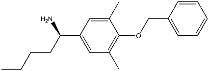 (1R)-1-[3,5-DIMETHYL-4-(PHENYLMETHOXY)PHENYL]PENTYLAMINE 结构式