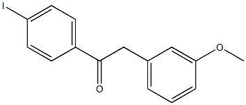 4'-IODO-2-(3-METHOXYPHENYL)ACETOPHENONE 结构式