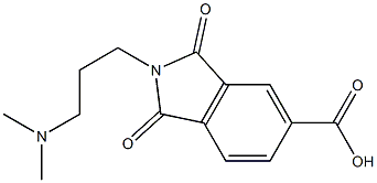2-(3-DIMETHYLAMINO-PROPYL)-1,3-DIOXO-2,3-DIHYDRO-1H-ISOINDOLE-5-CARBOXYLIC ACID 结构式