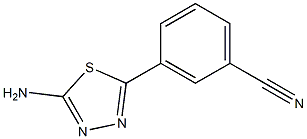 3-(5-AMINO-[1,3,4]THIADIAZOL-2-YL)-BENZONITRILE 结构式