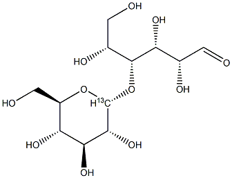 4-O-ALPHA-D-GLUCOPYRANOSYL-D-[1-13C]GLUCOSE 结构式