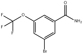 3-溴-5-(三氟甲氧基)苯甲酰胺 结构式
