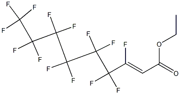 3,4,4,5,5,6,6,7,7,8,8,9,9,9-Tetradecafluoronon-2-enoic acid ethyl ester 结构式