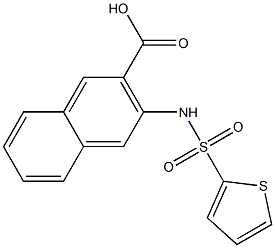 3-[(THIEN-2-YLSULFONYL)AMINO]-2-NAPHTHOIC ACID 结构式