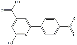 2-HYDROXY-6-(4-NITROPHENYL)PYRIDINE-4-CARBOXYLIC ACID 结构式