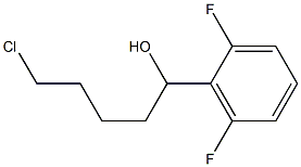 5-CHLORO-1-(2,6-DIFLUOROPHENYL)-1-PENTANOL 结构式