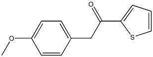 2-(4-METHOXYPHENYL)-1-(2-THIENYL)ETHAN-1-ONE 结构式