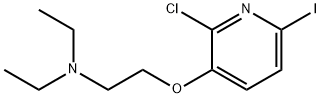 2-CHLORO-6-IODO-3-(2-DIETHYLAMINOETHOXY)-PYRIDINE 结构式