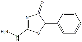 2-HYDRAZINO-5-PHENYL-1,3-THIAZOL-4(5H)-ONE 结构式