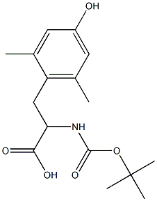 Boc-DL-Tyr(2,5-ME2)-OH 结构式
