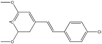 1-[2-(4-CHLORO-PHENYL)-VINYL]-3,5-DIMETHOXY-BENZENE 结构式