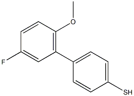 4-(3-FLUORO-6-METHOXYPHENYL)THIOPHENOL 结构式