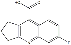 6-FLUORO-2,3-DIHYDRO-1H-CYCLOPENTA[B]QUINOLINE-9-CARBOXYLIC ACID 结构式