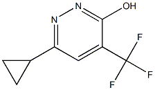 6-CYCLOPROPYL-3-HYDROXY-4-(TRIFLUOROMETHYL)PYRIDAZINE 结构式