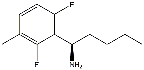 (1R)-1-(2,6-DIFLUORO-3-METHYLPHENYL)PENTYLAMINE 结构式