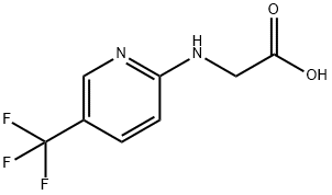 [[5-(TRIFLUOROMETHYL)PYRIDIN-2-YL]AMINO]ACETIC ACID 结构式