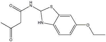 N-(6-ETHOXY-2,3-DIHYDRO-BENZOTHIAZOL-2-YL)-3-OXO-BUTYRAMIDE 结构式