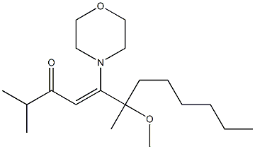 6-METHOXY-2,6-DIMETHYL-5-MORPHOLIN-4-YL-DODEC-4-EN-3-ONE 结构式