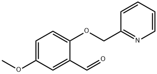 5-甲氧基-2-[(吡啶-2-基)甲氧基]苯(甲)醛 结构式
