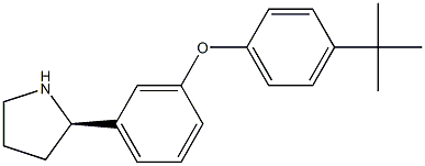 1-((2R)PYRROLIDIN-2-YL)-3-[4-(TERT-BUTYL)PHENOXY]BENZENE 结构式