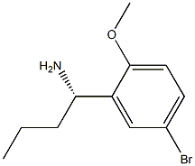 (1S)-1-(5-BROMO-2-METHOXYPHENYL)BUTYLAMINE 结构式