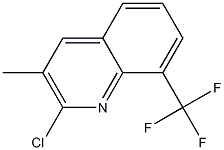 2-Chloro-3-methyl-8-trifluoromethylquinoline 结构式