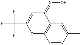 6-METHYL-2-TRIFLUOROMETHYL-4H-CHROMENE-4-ONE OXIME 结构式