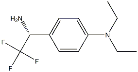 [4-((1R)-1-AMINO-2,2,2-TRIFLUOROETHYL)PHENYL]DIETHYLAMINE 结构式