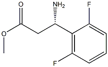 METHYL (3S)-3-AMINO-3-(2,6-DIFLUOROPHENYL)PROPANOATE 结构式
