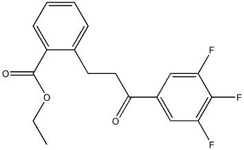 3-(2-Carboethoxyphenyl)-3',4',5'-trifluoropropiophenone 结构式