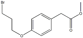 [4-(3-BROMO-PROPOXY)-PHENYL]-ACETIC ACID METHYL ESTER 结构式