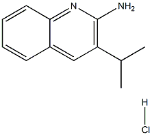 2-AMINO-3-ISOPROPYLQUINOLINE HYDROCHLORIDE 结构式