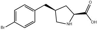 (2S,4S)-4-(4-Bromobenzyl)pyrrolidine-2-carboxylicacid