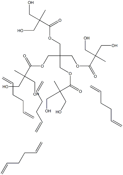 Tetra-(bis-methylolpropionic acid diallyl ether)-pentaerythritol ester 结构式