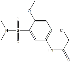 2-CHLORO-N-[3-[(DIMETHYLAMINO)SULFONYL]-4-METHOXYPHENYL]ACETAMIDE 结构式