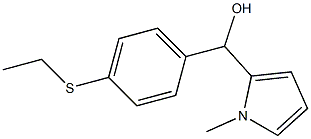 4-Ethylthiophenyl-(1-methyl-2-pyrrolyl)methanol 结构式