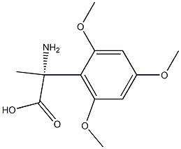 (2R)-2-AMINO-2-(2,4,6-TRIMETHOXYPHENYL)PROPANOIC ACID 结构式