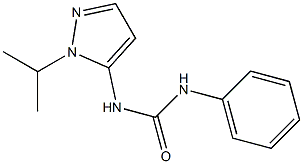 N-(1-ISOPROPYL-1H-PYRAZOL-5-YL)-N'-PHENYLUREA 结构式