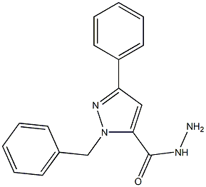 1-BENZYL-3-PHENYL-1H-PYRAZOLE-5-CARBOHYDRAZIDE 结构式